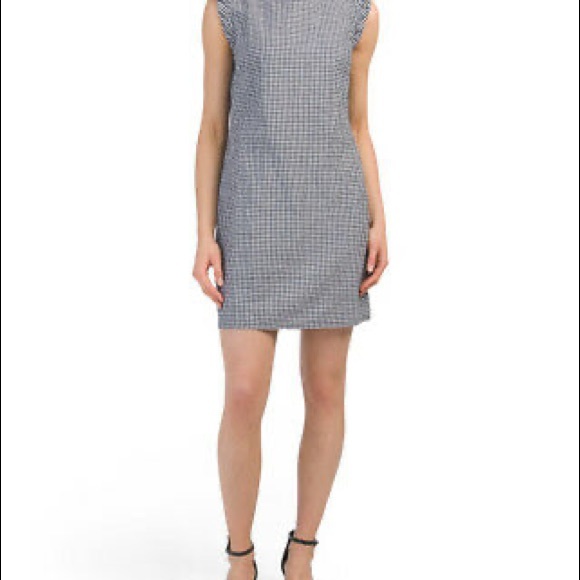 Cynthia Rowley Gingham Checkered Shift Dress - Picture 2 of 7